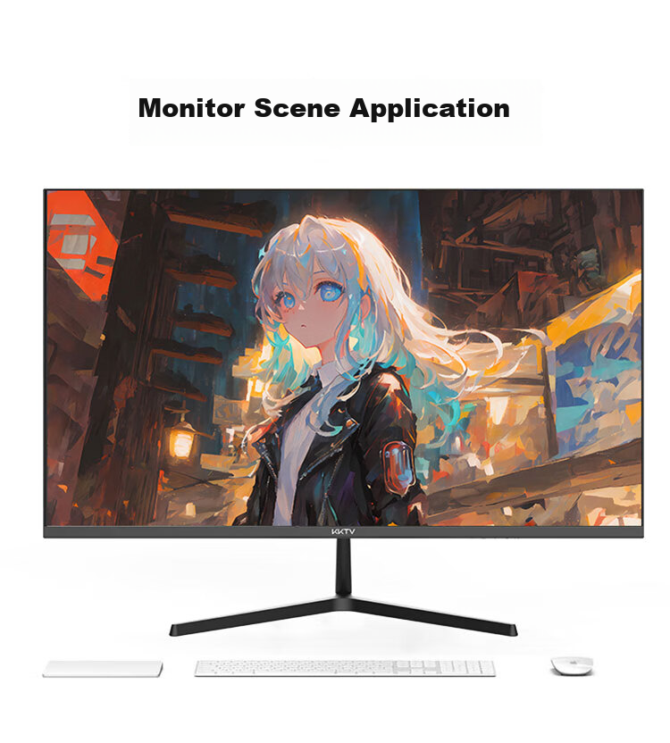 Монитор KKTV KN27FI 27 дюймов, IPS, 1920x1080, 100 Гц, плоский экран, HDMI, VGA, 1 год гарантии