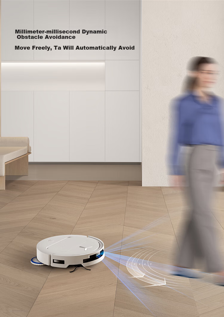 Робот-пылесос ECOVACS T50 PRO с функцией влажной уборки, автоматической очисткой, сбором пыли, интеллектуальным домашним использованием, двойными механическими рычагами, обнаружением волос, версией резервуара для воды с нулевым запутыванием (совместим с HarmonyOS)