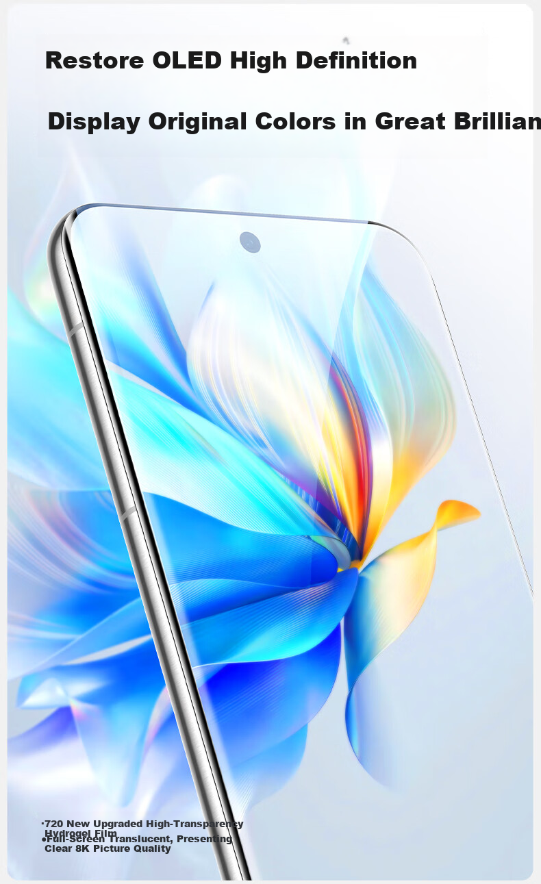 Защитная гидрогелевая пленка Shanmo для Huawei Pura 80 Pro/Pro+/Ultra, полноэкранное покрытие, противоотпечатки пальцев, 2 шт.