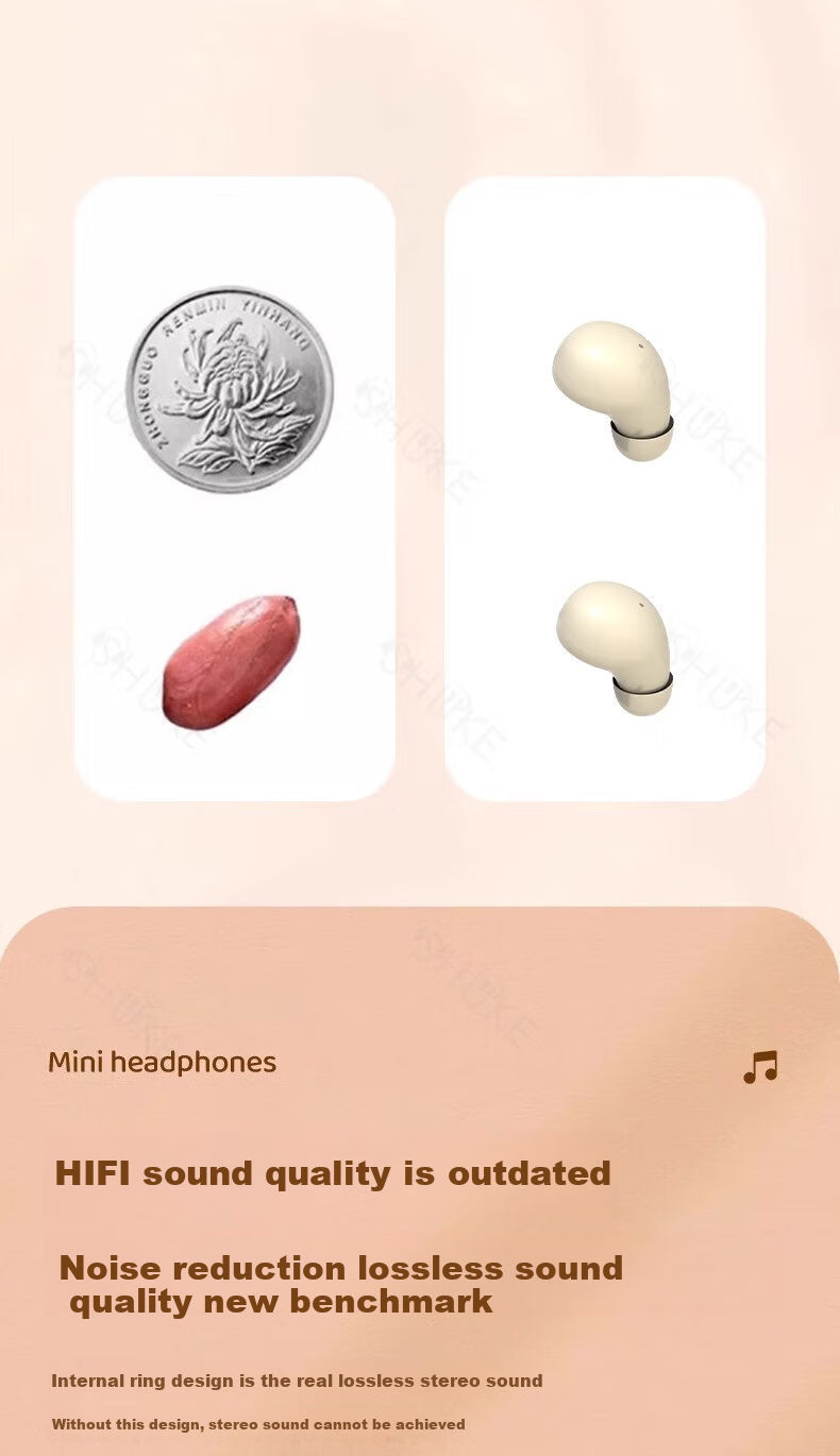 SR German Berlin Voice Bluetooth Наушники, Миниатюрные, Шумоподавление, Беспроводные, Долговечные