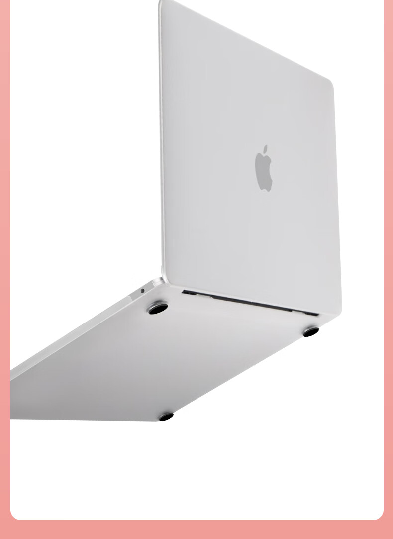 Защитный чехол Snowkids для Apple MacBook Air 13.6" M4/M3/M2, тонкий, матовый, белый
