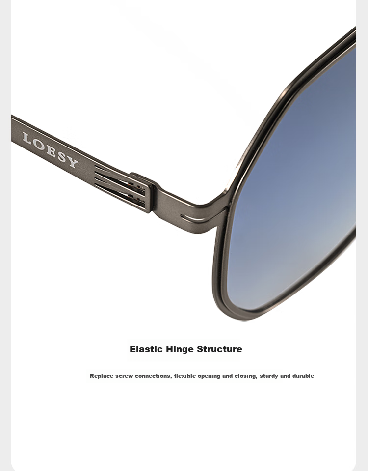 Солнцезащитные очки LOESY Ultra-Light 18g, поляризованные, УФ-защита, для мужчин, черный