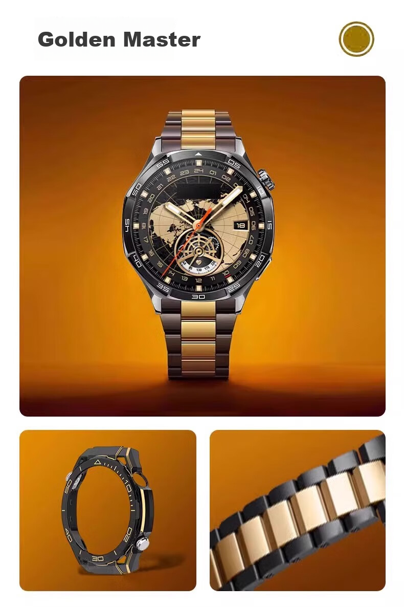 Защитный чехол XUANDAI для Huawei Watch GT5, с полным покрытием, из плетеного нейлона, с титановым ремешком