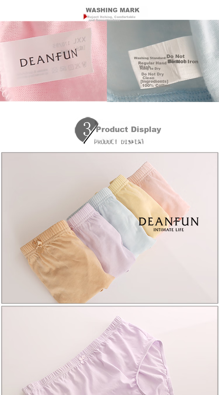 Женские трусы Deanfun, высокие, хлопковые, больших размеров, свободные, тонкие, треугольные, 2 шт., XXXL