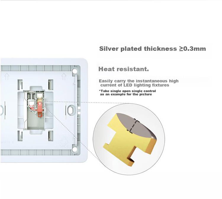 Розетка SIEMENS, 5 гнезд, одноклавишный выключатель, Zhi Dian Rior Gold 5UB14243NC032P