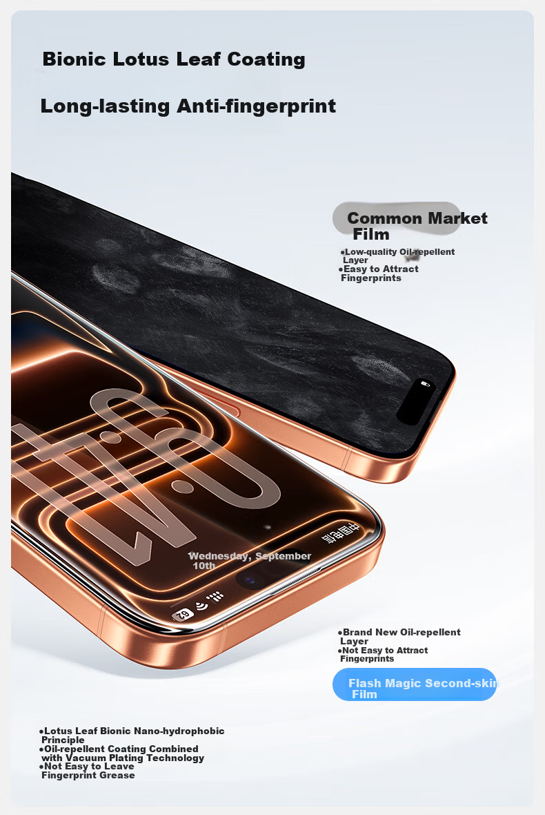 Защитное стекло SmartDevil для Apple iPhone 17 Pro Max, антишпионское, противоударное, полноэкранное, 1 шт.