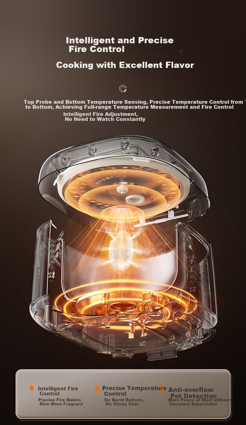 SUPOR Мелкая рисоварка SF30FC0076, 3л, керамический антипригарный внутренний горшок, умное бронирование, многофункциональная рисоварка
