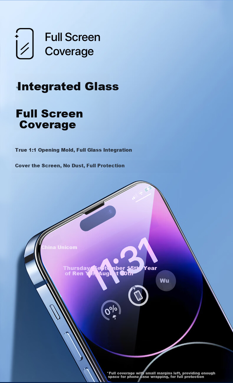 Защитное стекло PISEN для iPhone 14 Plus/13 Pro Max, антибликовое, с защитой от синего света, 2 шт.