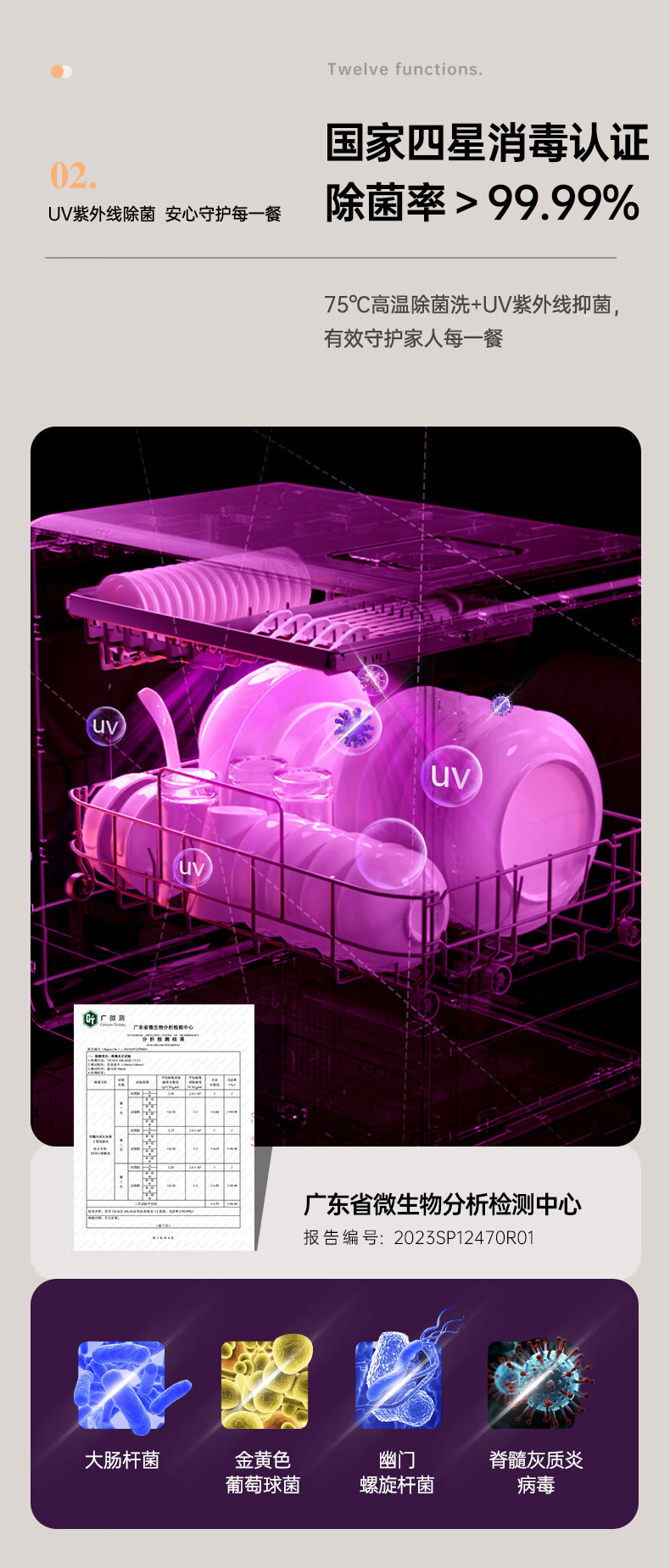 Компактная посудомоечная машина GORGENOX DW6-D50A, настольная, без установки, 6 комплектов, УФ-стерилизация, сушка горячим воздухом