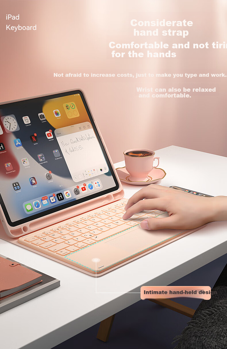 Защитный чехол B.O.W Hangshi HC018 для iPad 10-го поколения (10.9 дюйма), универсальный, с магнитным отделением, фиолетовый