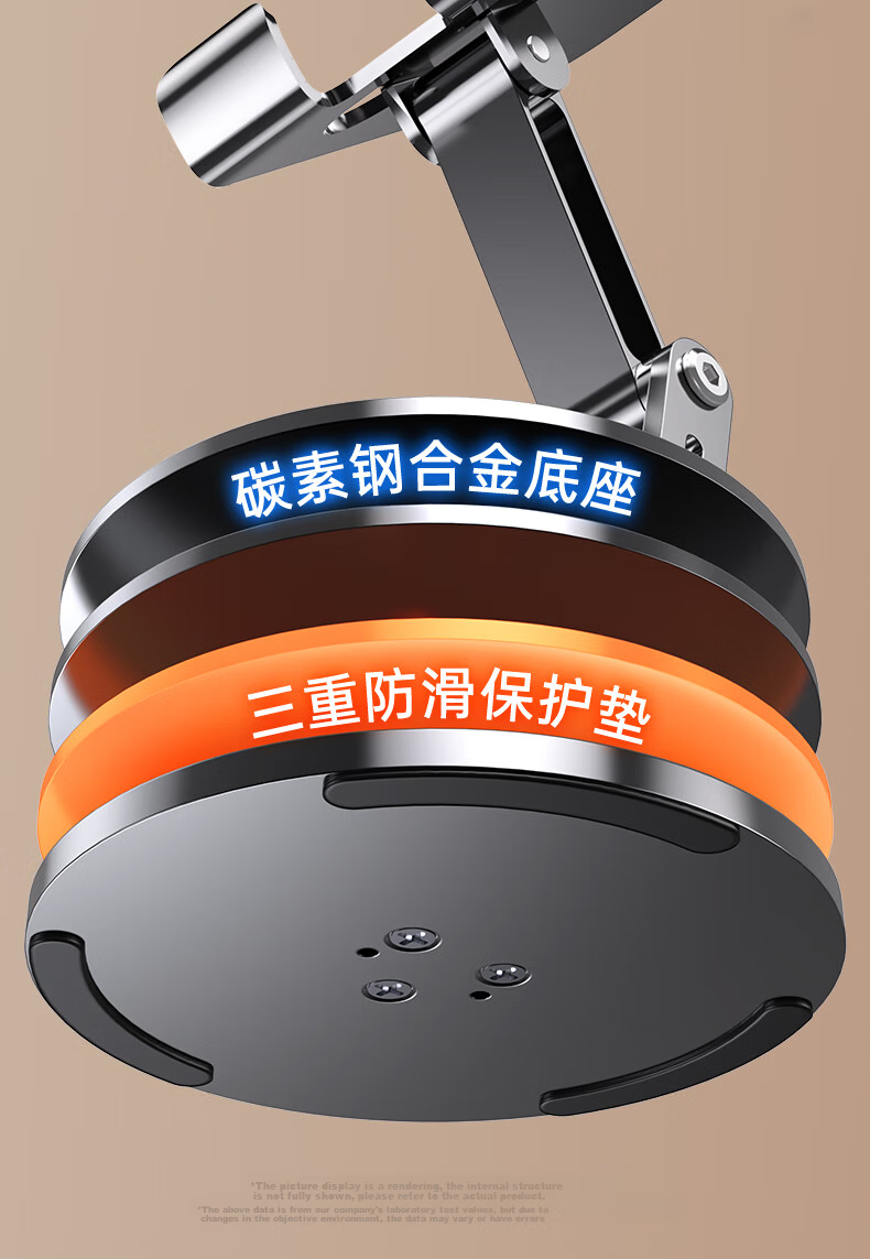 Подставка для телефона Stiger, металлическая, складная, регулируемая, для планшета и смартфона, 360°, черная