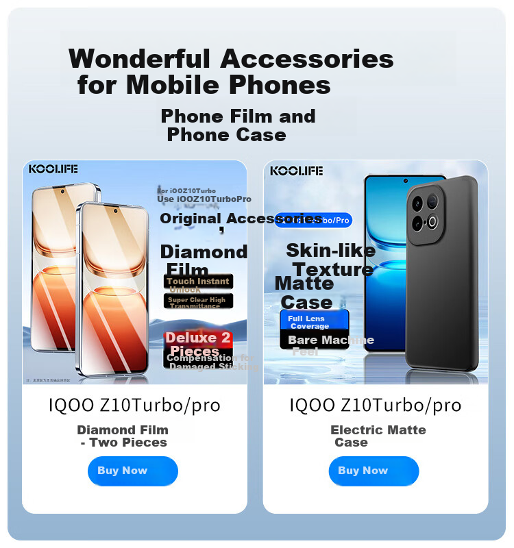 Защитное стекло для Vivo IQOO Z10 Turbo+