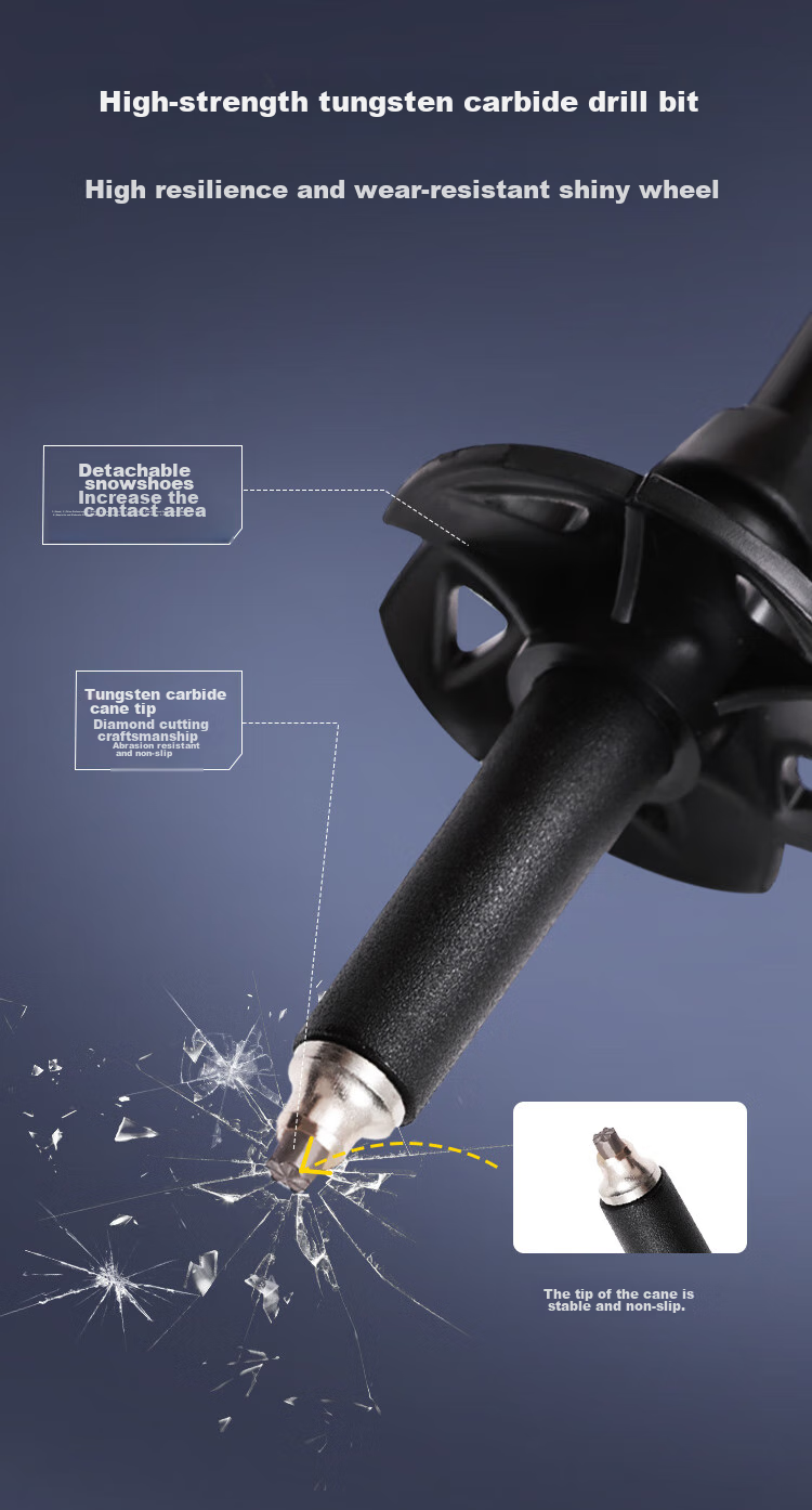 Треккинговые палки TOREAD Carbon Fiber Telescopic Trekking Pole, ультралегкие, портативные, для хайкинга и альпинизма, цвет Xuan Yuan Red