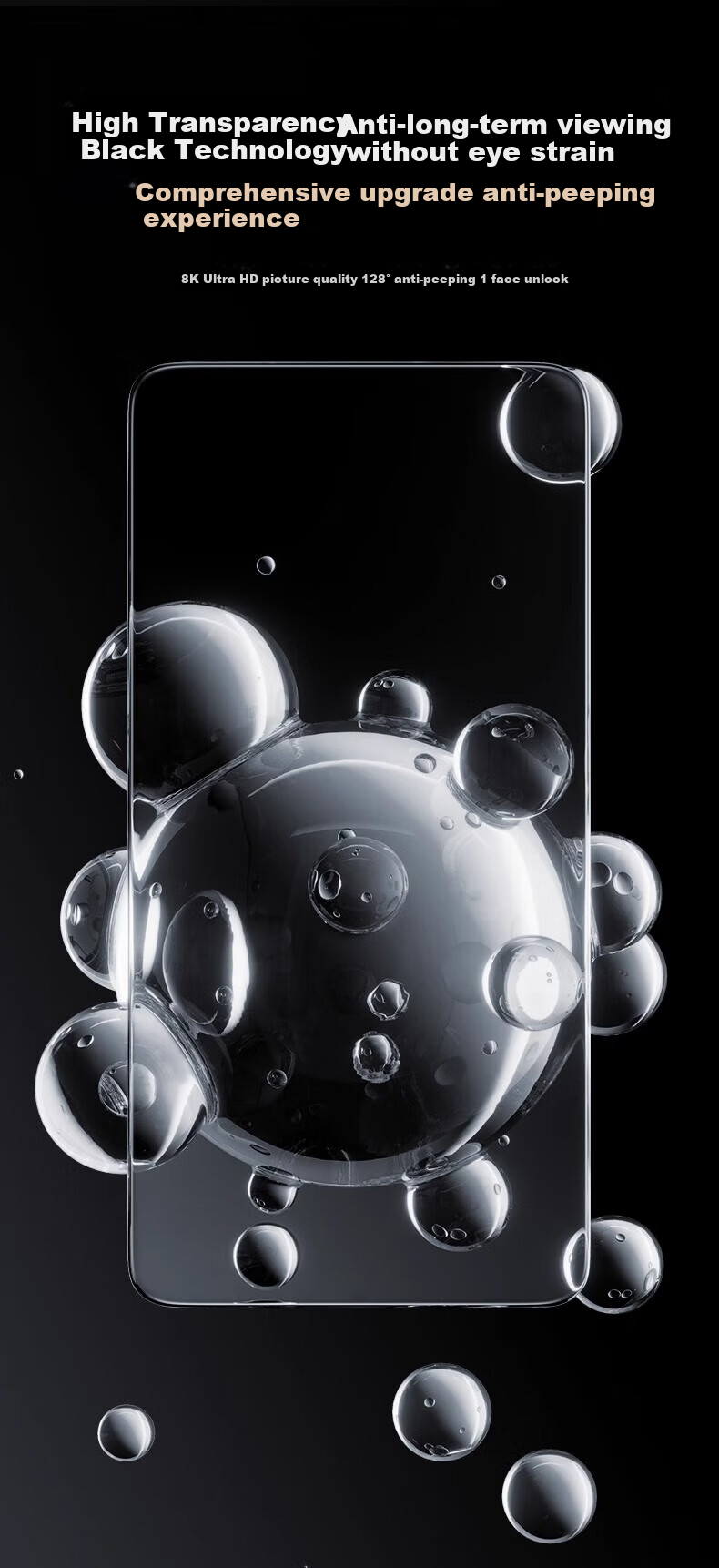 Защитная пленка DIVI [28° True Privacy] для Huawei Mate 70, гидрогелевая, противоударная, антибликовая, антиотпечатки
