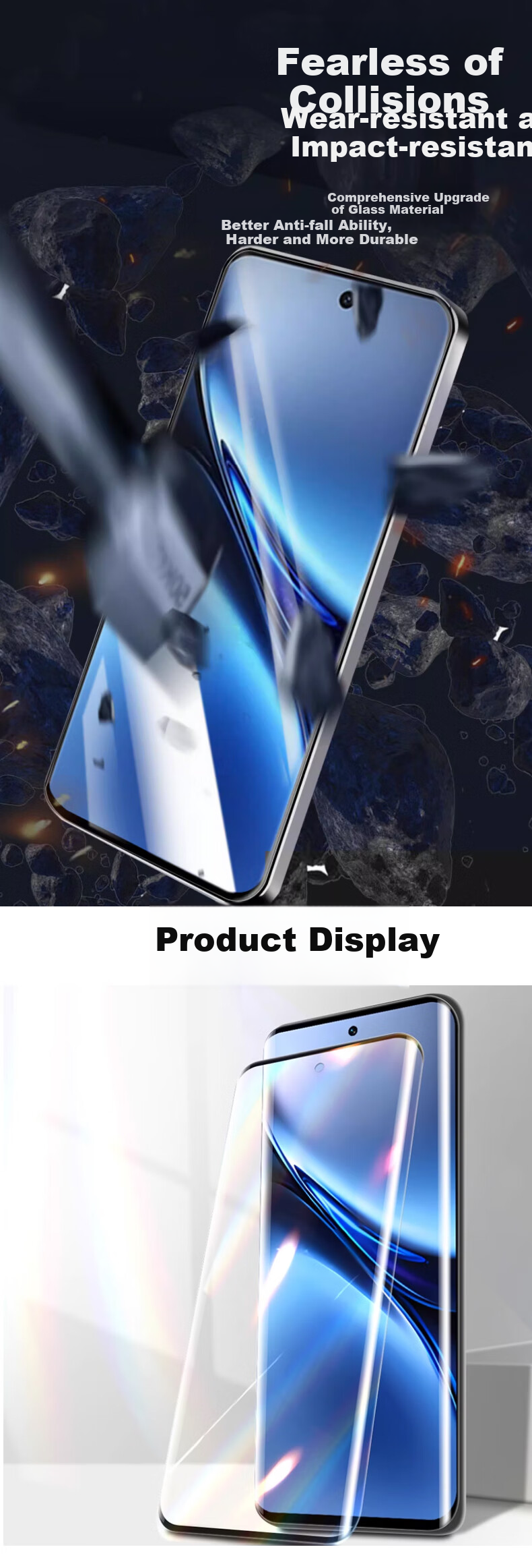 Защитное стекло MAIKUQI для Vivo X200, противоударное, антибликовое, HD, 9H, 1 шт.
