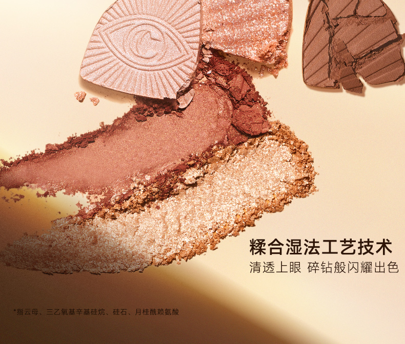 卡姿兰（Carslan）灵动大眼四色眼影盘 粉质细腻持妆不飞粉纯欲茶色 03氛围茶棕5g
