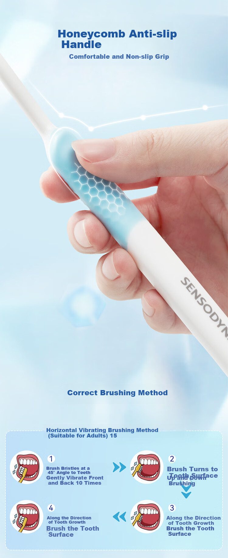 Зубная щетка Shushida Diamond Deep Cleaning (мягкая щетина) - набор из 5 штук, случайные цвета