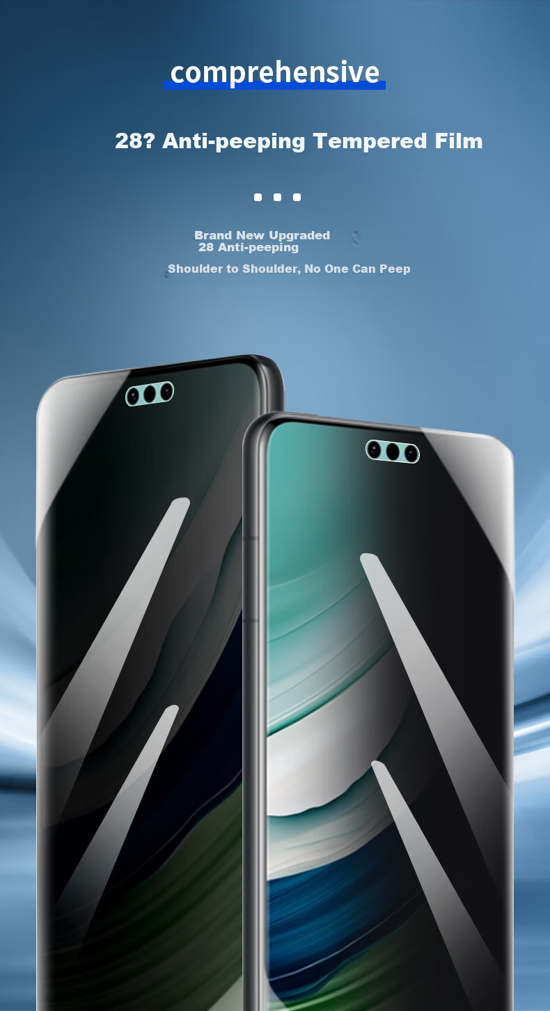 Защитное стекло LANGLING для Huawei Mate60 Pro/Pro+/RS, противоударное, антибликовое, с защитой от отпечатков пальцев