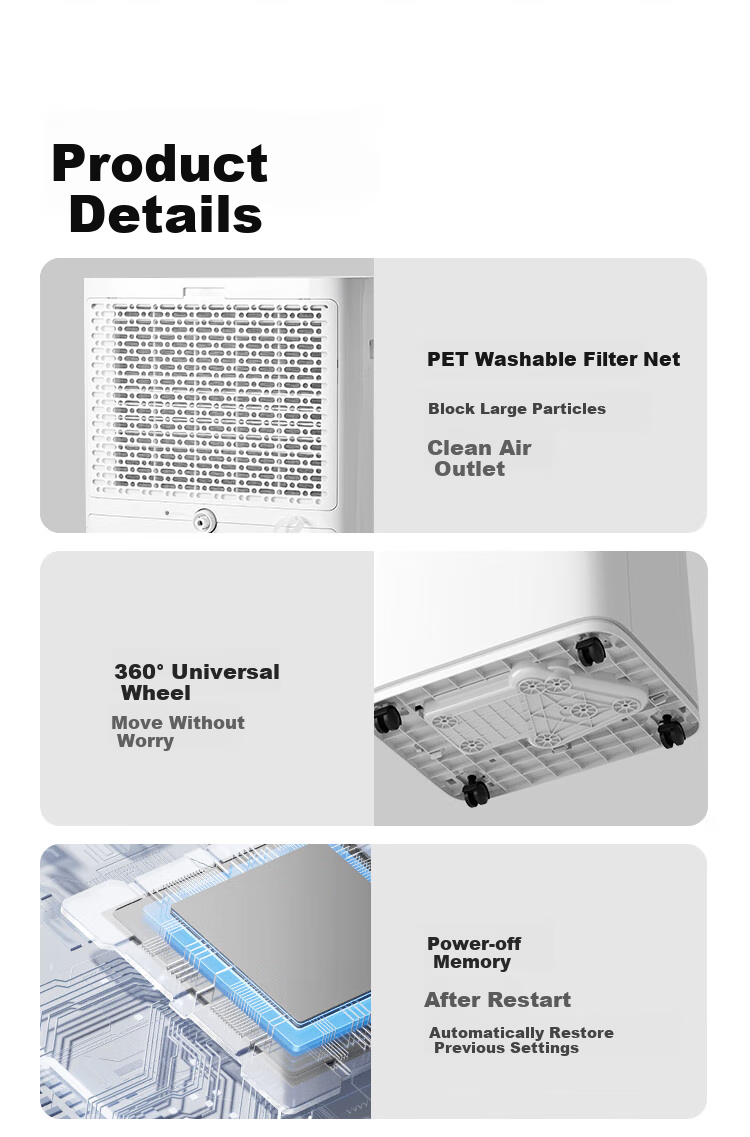 Осушитель воздуха JD Original, 60 л/день, для виллы, дома, подвала, коммерческий промышленный осушитель воздуха, очиститель воздуха, удаленное управление через приложение