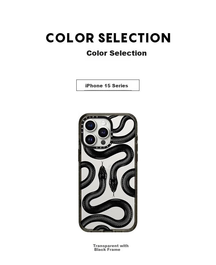 Чехол CASETIFY для iPhone 15 Pro Max, противоударный, черный, противоскользящий, поддержка беспроводной зарядки