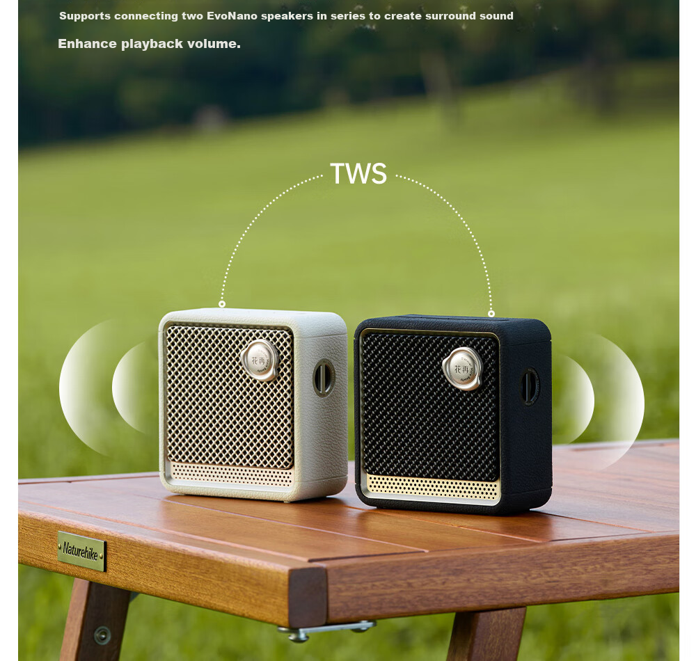 EDIFIER Evo Nano Портативная Bluetooth-колонка, мини-колонка для улицы, Bluetooth 5.4, водонепроницаемая, черная
