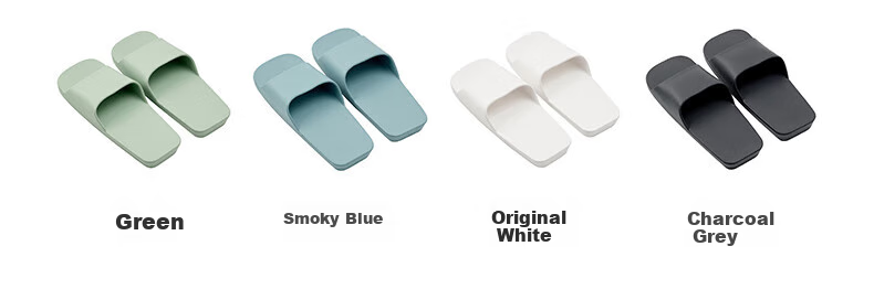 Тапочки для ванной MUJI унисекс, домашние, из ЭВА, размер 39 (245 мм), белые