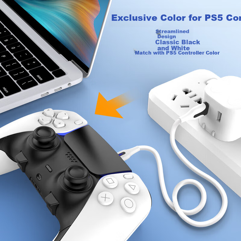 Кабель для зарядки геймпада Liangzhi L431, USB-C, 1.5 м, черный