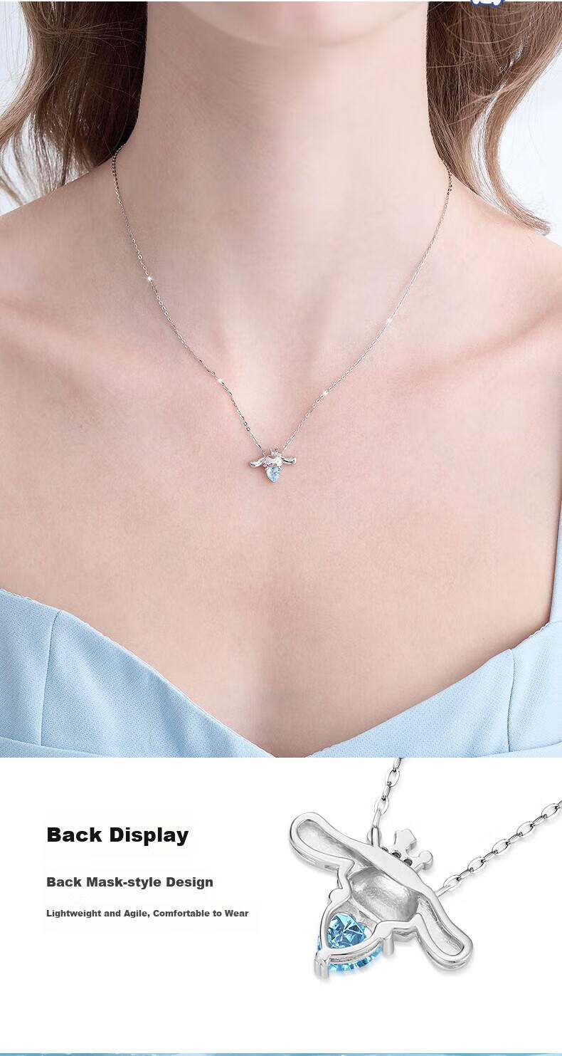 Серебряное колье с подвеской