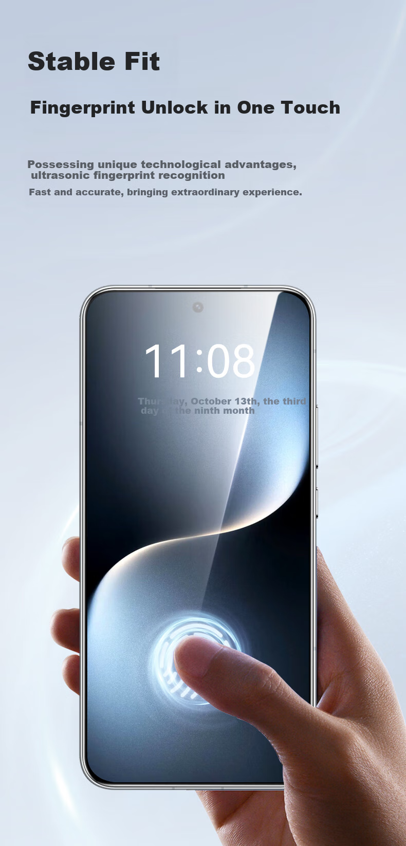 Защитное стекло BIAZE для Honor X70 / Magic 7, полное покрытие, без белых краев, противоударное, чувствительное к отпечаткам пальцев
