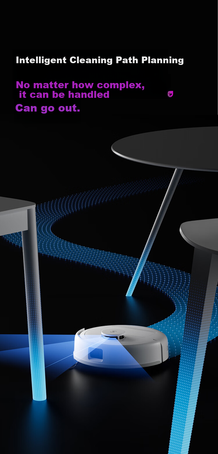 Робот-пылесос ECOVACS Deebot Mini Juejuezi, с функцией влажной уборки, фиолетовый