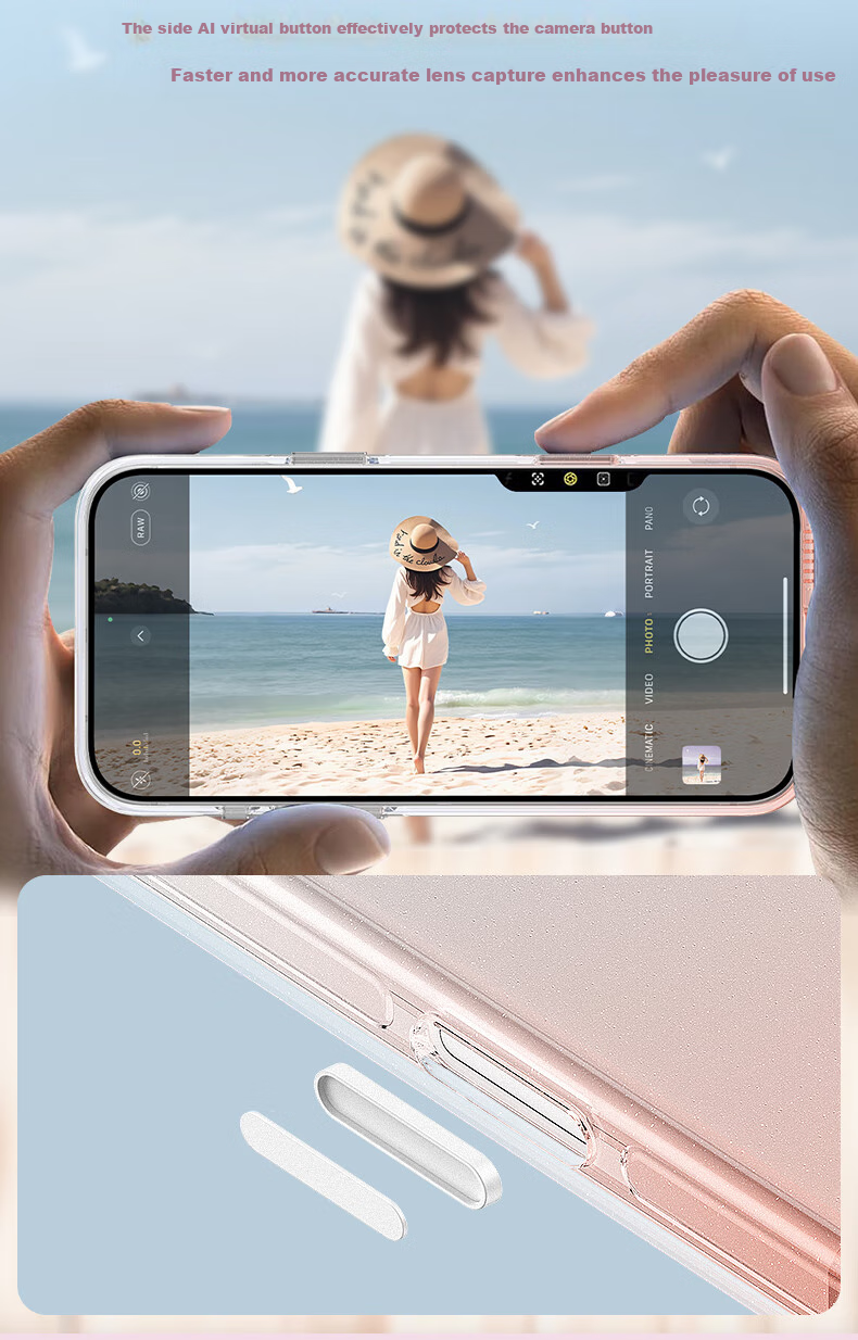 Чехол Memumi Starlight Series для iPhone 17 Pro, серебристый, магнитный, прозрачный, ультратонкий