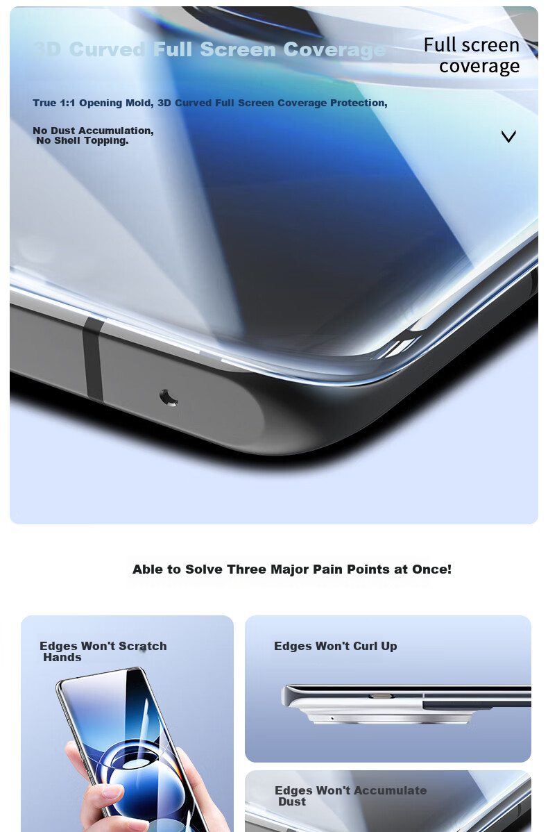 Защитное стекло Smorss для OPPO Find X7 Ultra, полноэкранное, противоударное, ультратонкое, HD, с защитой от отпечатков пальцев