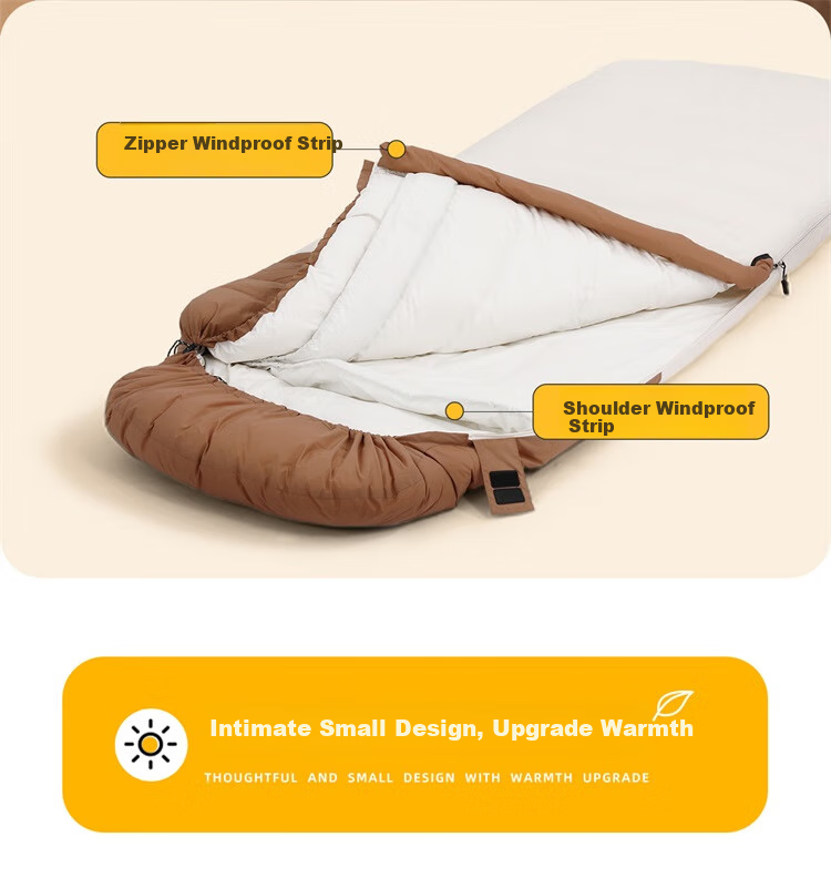 Спальный мешок CAMEL Outdoor Camping Envelope, утепленный, для зимы, портативный, для путешествий, 173CL05103, бежевый