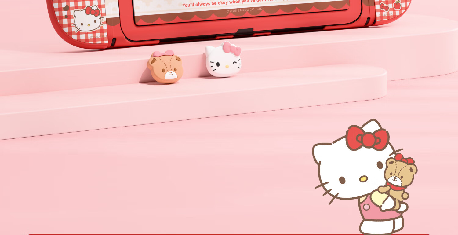 Защитный чехол Jixiang для Nintendo Switch 2, официальный чехол Sanrio, съемный жесткий чехол, ударопрочный, можно подключать к док-станции, чехол для Switch 2-го поколения