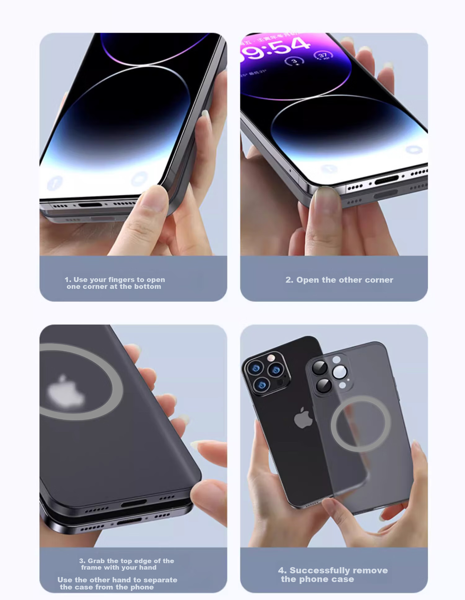 DIVI Чехол для Apple iPhone 16 Pro Max, ультратонкий, матовый, с защитой от отпечатков пальцев, совместимый с MagSafe