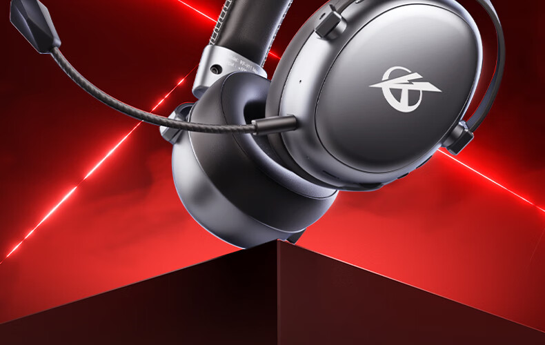 Игровые наушники iKF V11 Max с микрофоном, беспроводные, Bluetooth, 7.1 звук, белый с синим