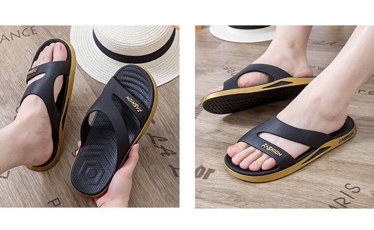 Мужские пляжные шлепанцы FOOTOPPO, трендовые, с открытым носком, нескользящие, летние, для студентов