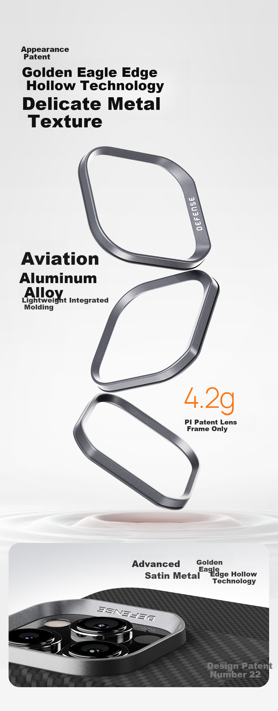 Защитный чехол DEFENSE Magnetic Kevlar Aramid Fiber для Apple iPhone 16 Pro, ультратонкий, бизнес-стиль, Mondrian Style
