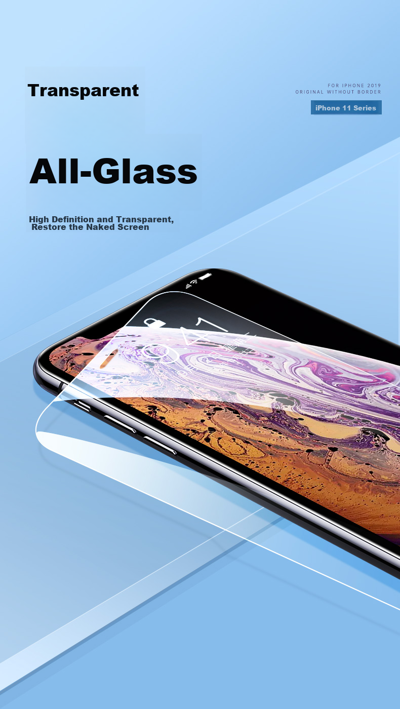 Защитное стекло ESR для Apple iPhone 11 Pro Max / XS Max, прозрачное, закаленное стекло, защита от царапин и отпечатков пальцев