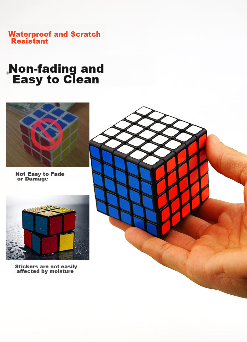 Набор кубиков Рубика Shengshou, 4 шт. (2x2, 3x3, 4x4, 5x5), черный, подарочная упаковка