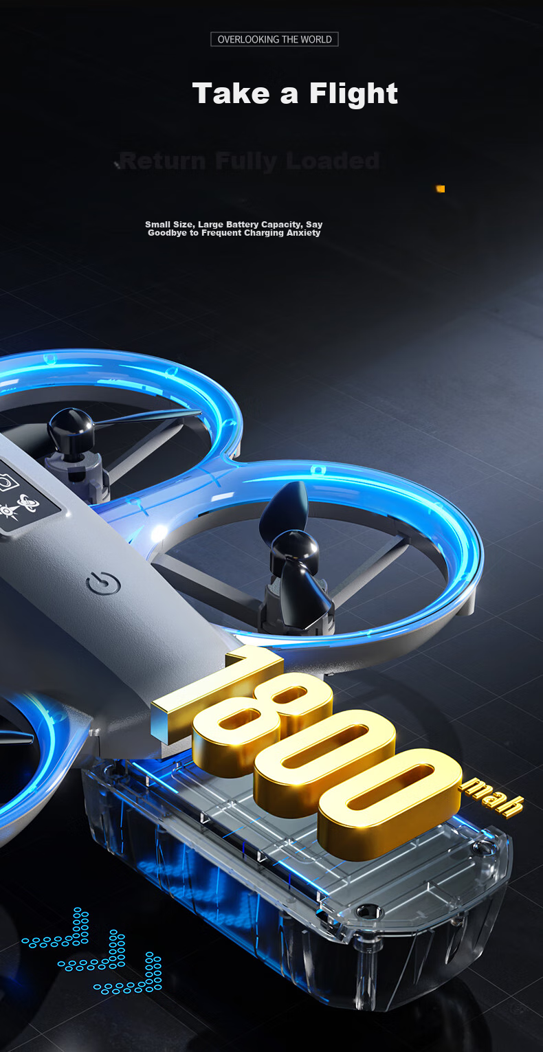Дрон Miaobeile FPV для детей 6-12 лет, игрушечный самолет с дистанционным управлением, подарок на Новый год