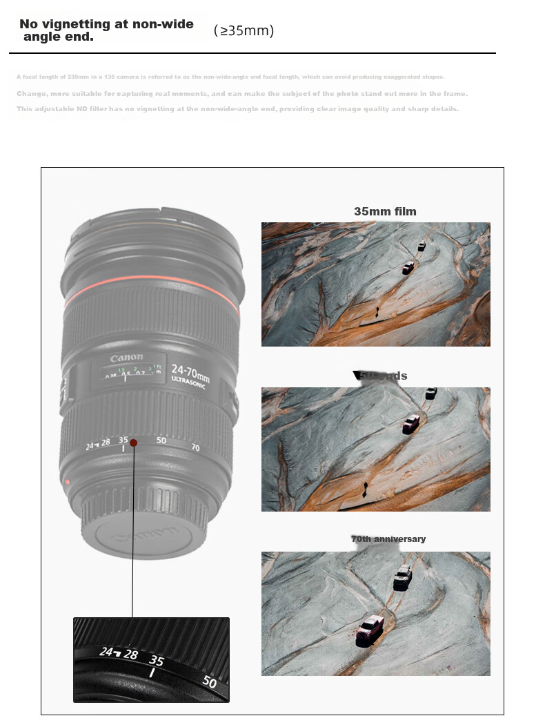 Нейтральный фильтр Haida PROII MC Variable ND 52мм, 1.5-5 ступеней, для камер Canon, Nikon, Sony, Fuji