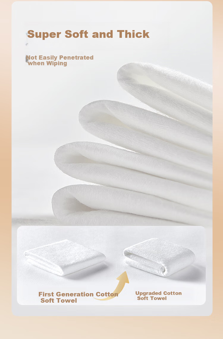 Одноразовые хлопковые полотенца PurCotton, детские, ультрамягкие, 100% хлопок, 15*20 см, 10 шт./упак.