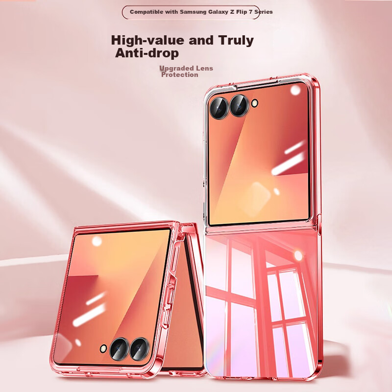 Talasi Прозрачный мягкий чехол для Samsung Galaxy Z Flip 7, ультратонкая роскошная защита от ударов для мужчин и женщин