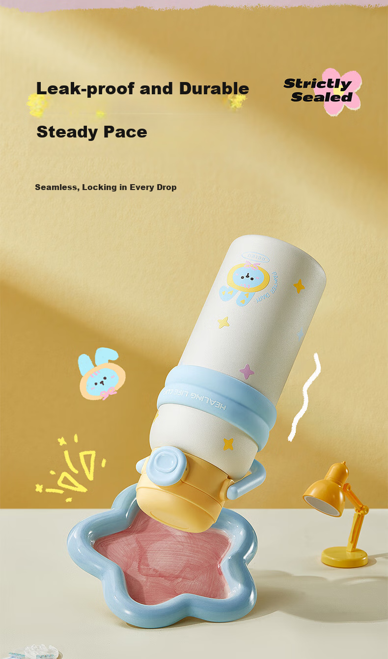 Термокружка RELEA Insulated Mug, 550 мл, нержавеющая сталь 316L, с трубочкой, для женщин, детей, студентов, подарок на Новый год