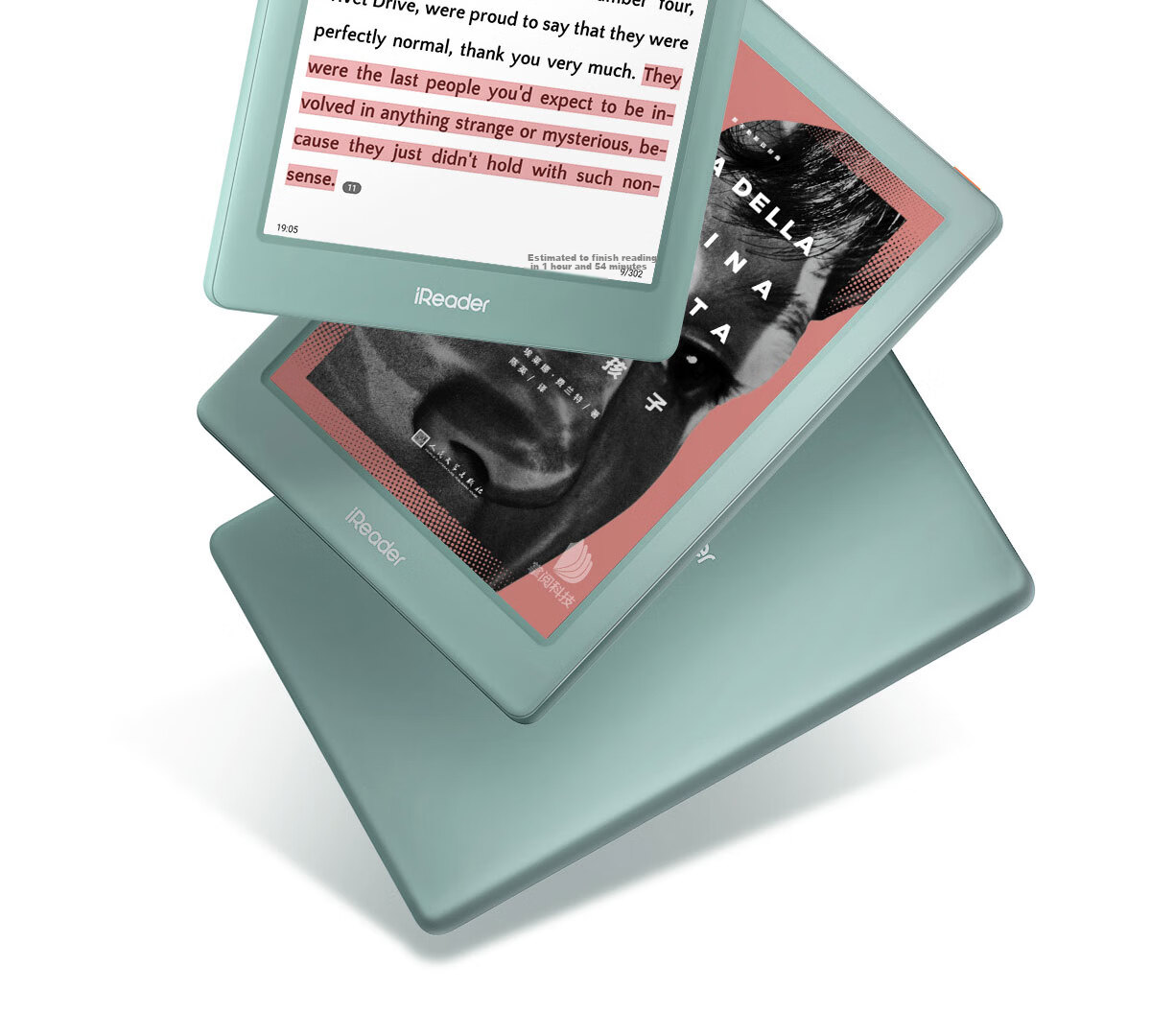 Электронная книга iReader Light 4C, 6-дюймовый цветной E-Ink экран, 64 ГБ, зеленый