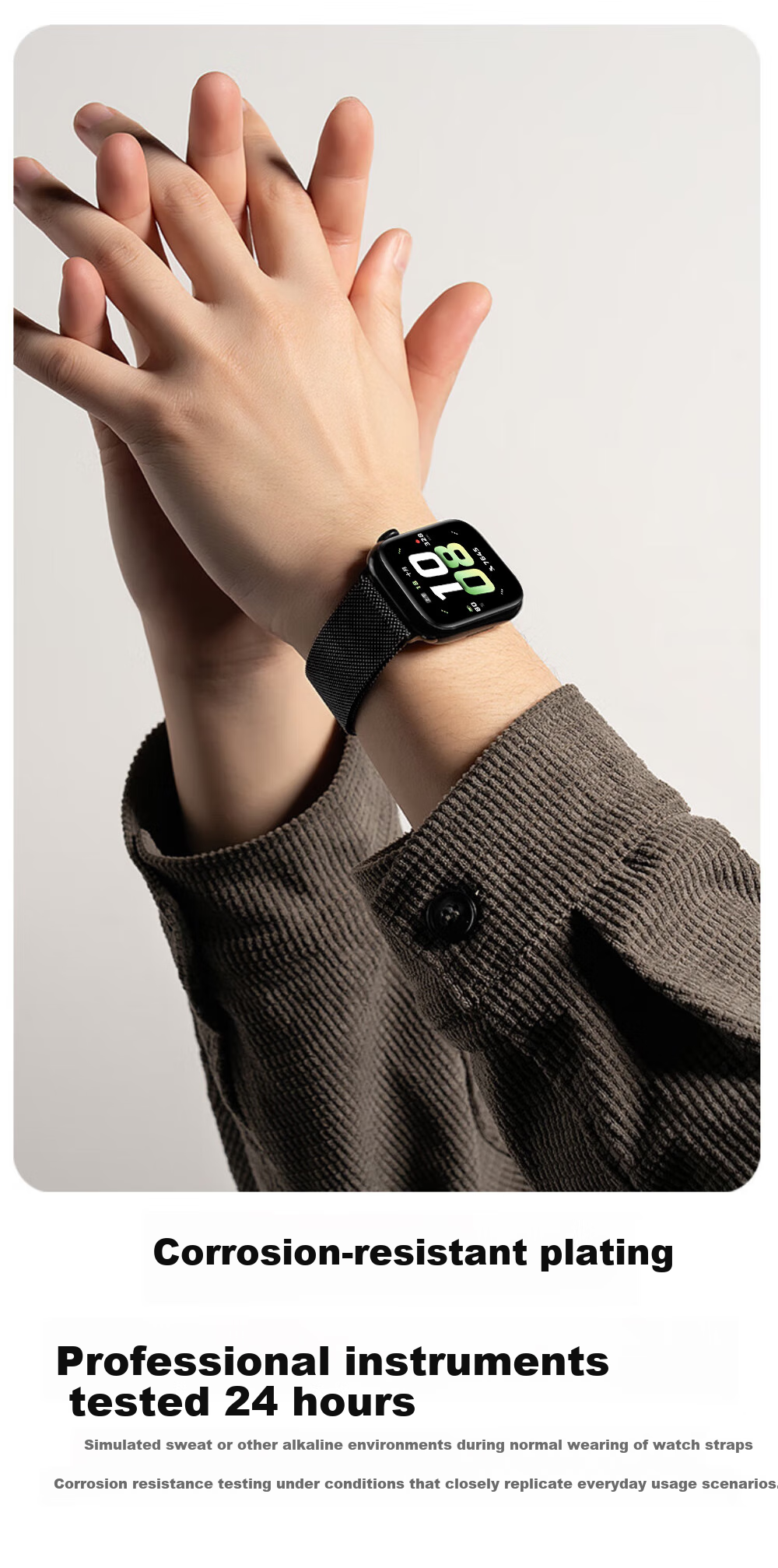 Ремешок Iboann Milanese Magnetic для HONOR Watch 5, водонепроницаемый, из нержавеющей стали, металлический, с магнитной застежкой, аксессуар для умных часов