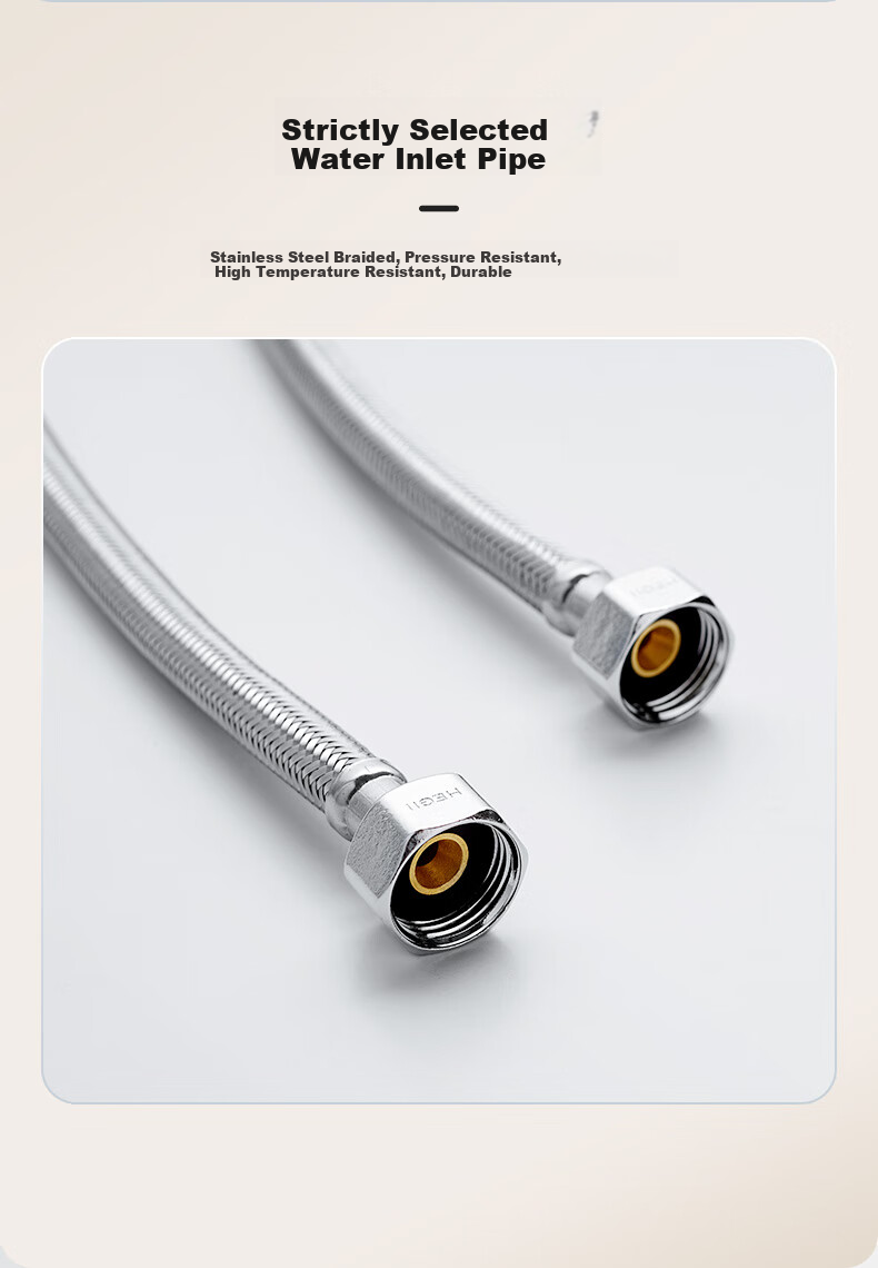 Смеситель для раковины HEGII HMF903-115-SH, выдвижной, двухрежимный, цвет "оружейная сталь"