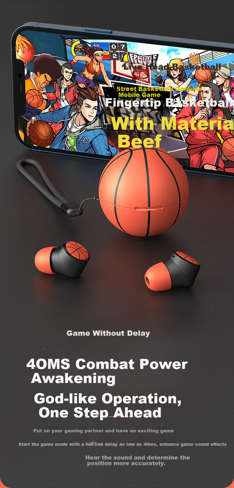 Беспроводные наушники EMEY T5 Bluetooth, спортивные, игровые, внутриканальные с шумоподавлением и долгим временем работы, совместимы с телефонами Apple, Xiaomi, Huawei