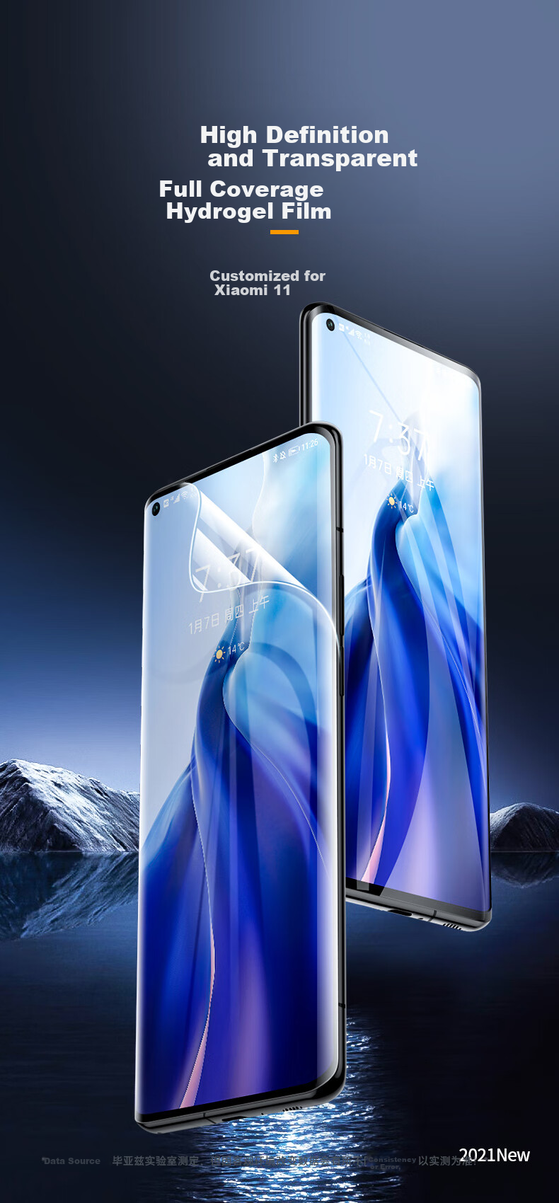 Защитная пленка BIAZE для Xiaomi 11/11 Pro/11 Ultra, полноэкранная гидрогелевая, HD, противоударная, антиотпечатки